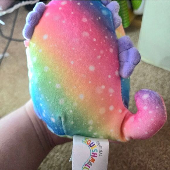 Emerald the Rainbow Seahorse Squishmallow 7.5" Plush - Picture 9 of 10